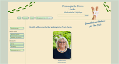 Desktop Screenshot of podologiehanke.de